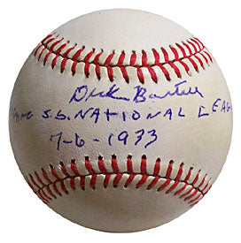 Dick Bartell National League 7-6-1933 Autographed Official All Star Game Baseball