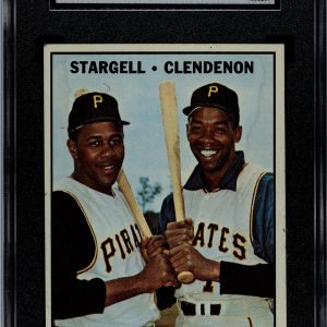 Willie Stargell Don Clendenon Pitt Power 1967 Topps Card #266 SGC 4
