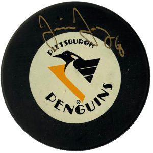 Jaromir Jagr Autographed Official Penguins Puck