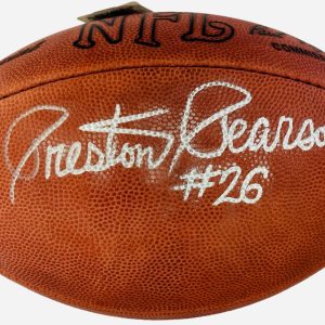 Preston Pearson Autographed Official NFL Football (JSA)