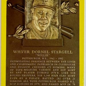 Willie Stargell Autographed Hall of Fame Plaque (JSA)