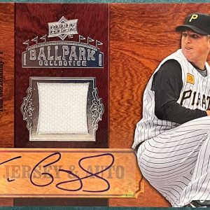 Tom Gorzelanny Autographed 2008 Upper Deck Game Used Jersey Card