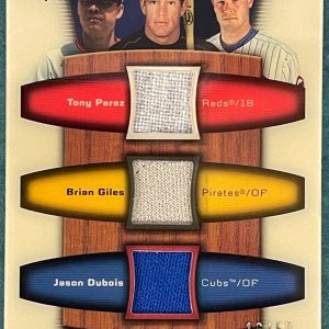 Tony Perez Brian Giles Jason Dubois Upper Deck Trilogy Card #16/50