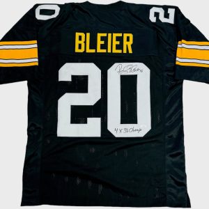 Rocky Bleier Autographed Pittsburgh Steelers Jersey (JSA)