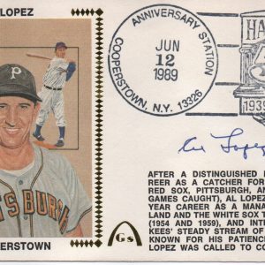 Al Lopez Autographed June 12, 1989 First Day Cover (JSA)