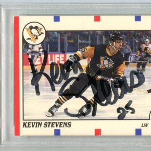 Kevin Stevens Autographed 1990 Score Card (PSA)