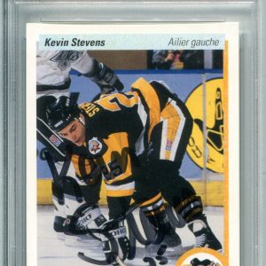 Kevin Stevens Autographed 1991 Upper Deck Card (PSA)