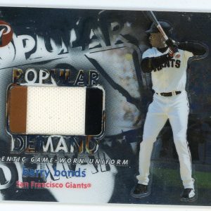 Barry Bonds 2002 Topps Game-Worn Uniform Card #PD-BBO