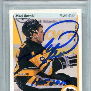Mark Recchi 1990 Upper Deck "HOF 2017" #178 PSA Auto GEM MT 10 Card