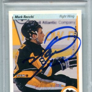 Mark Recchi 1990 Upper Deck #178 PSA Auto Gem MT 10 Card