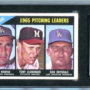 N.L Pitching Leaders  1966 Topps #223 SGC 4.5 Card