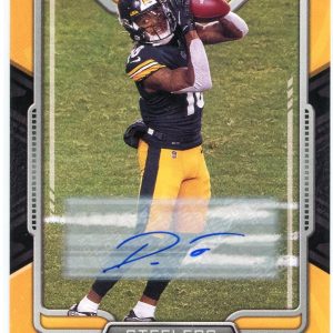 Diontae Johnson Autographed 2021 Panini Playbook Card #94