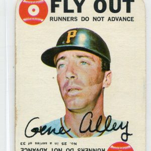 Gene Alley 1968 Topps Game Fly Out Card #25