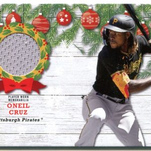 Oneil Cruz Topps Holiday Mega Box Jersey Rookie Card