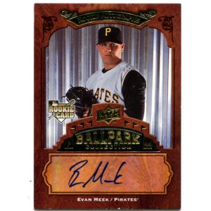 Evan Meek 2008 Upper Deck Ballpark Collection Rookie Autograph #122 Card