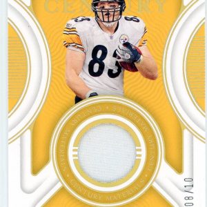 Heath Miller 2021 Panini National Treasures Century Materials Patch Card #CM-HM