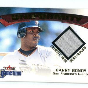 Barry Bonds Fleer 2001 Uniformity Insert Card