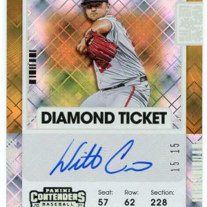 Wil Crowe Autographed 2021 Panini Contenders Diamond Ticket Card #155