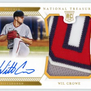 Wil Crowe Autographed 2021 Panini National Treasures Rookie Patch Card #210