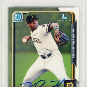 Ke'Bryan Hayes Autographed 2015 Bowman Chrome 1st Bowman Card #137 (PSA Auto)