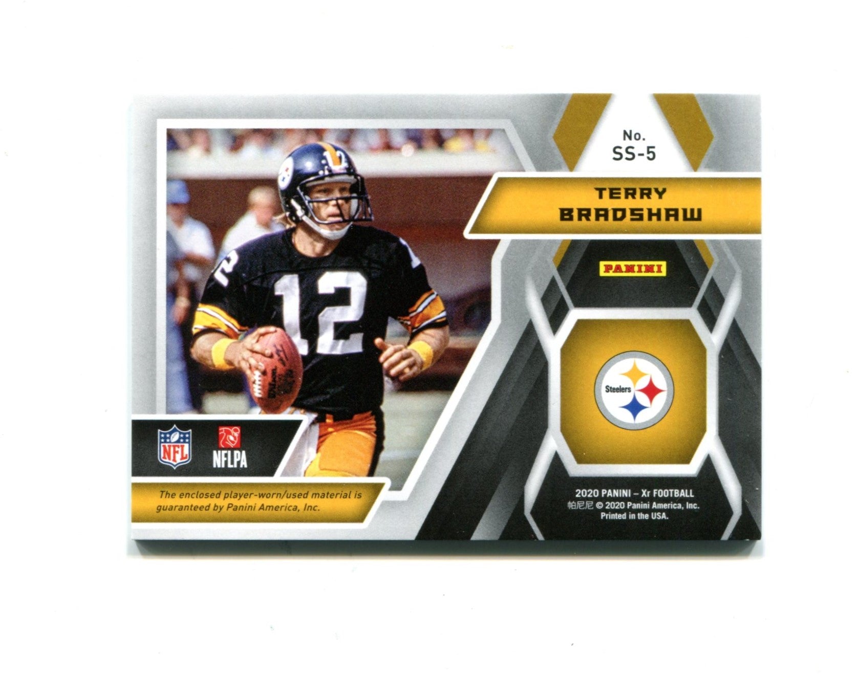 Terry Bradshaw 2020 Panini Summit XR #SS-5 11/25 Card - Image 2