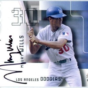 Maury Wills 2002 Fleer Autographed Card