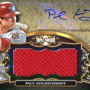 Paul Goldshmidt 2013 Triple Threads Game-Used/Autographed Card #5/75