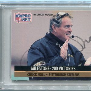 Chuck Noll 1991 Pro Set Autographed Card PSA/DNA Certified