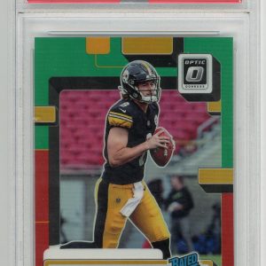 Kenny Pickett 2022 Donruss Optic Prev- Red & Green #P301 PSA MT 9